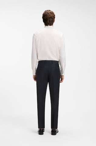 BOSS Slim fit Pleated Pants 'George' in Blue