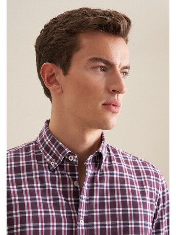 Coupe slim Chemise SEIDENSTICKER en violet