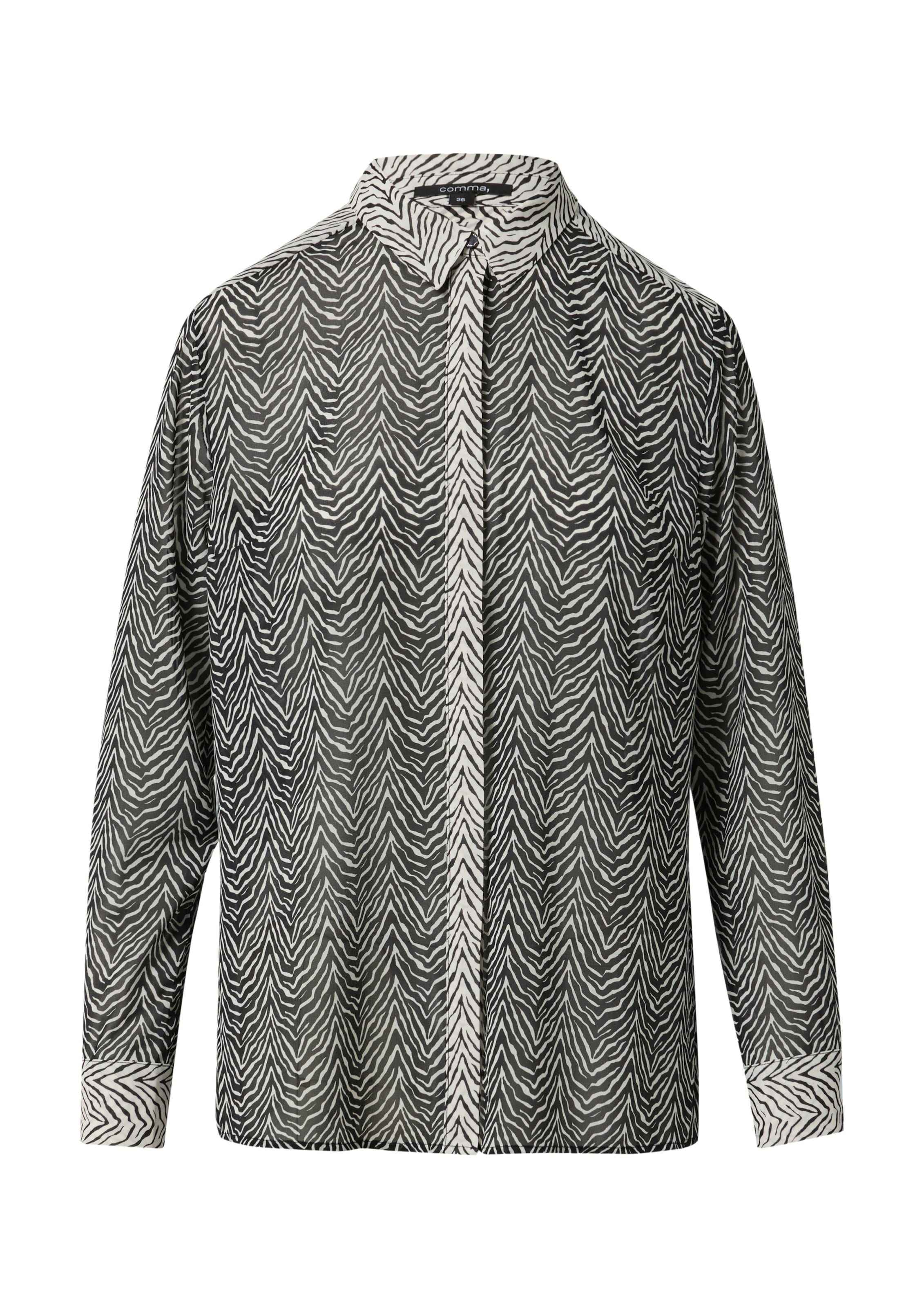 COMMA Blouse in Zwart: voorkant