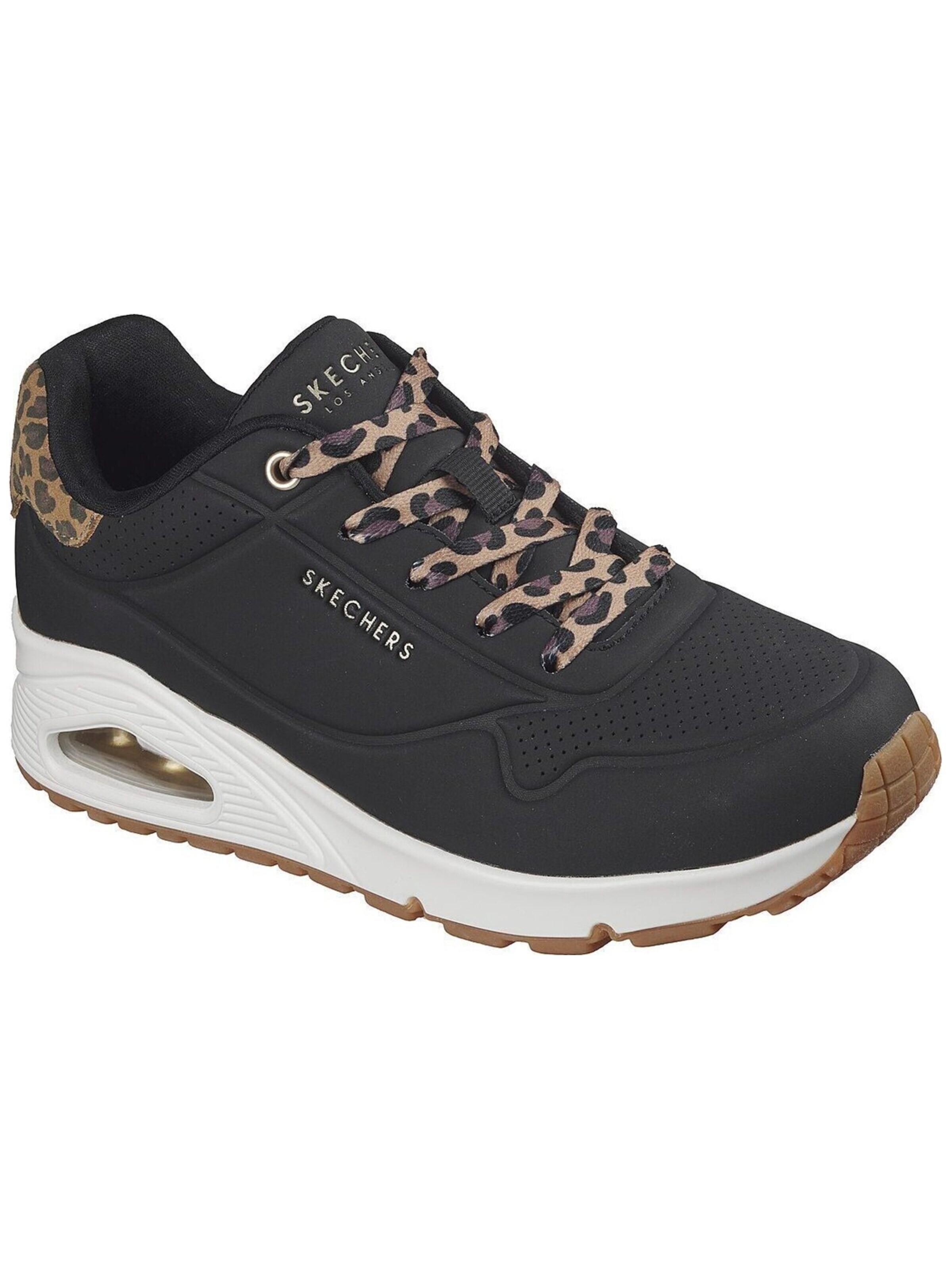SKECHERS Низкие кроссовки 'UNO' в Черный: спереди