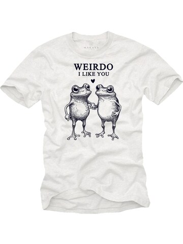 MAKAYA Shirt in Weiß: Vorderseite