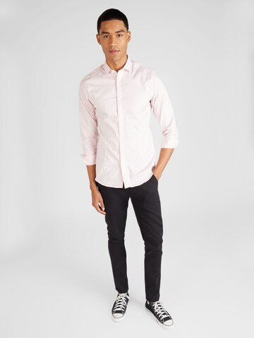 JACK & JONES Slim Fit Skjorte 'PARMA' i pink