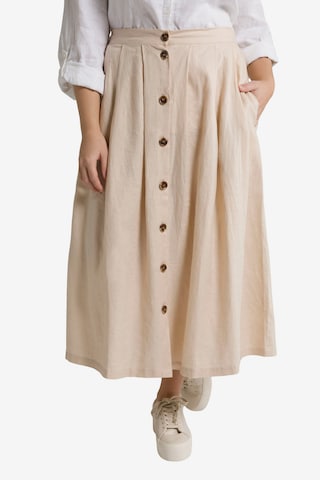 Ulla Popken Rok in Beige: voorkant