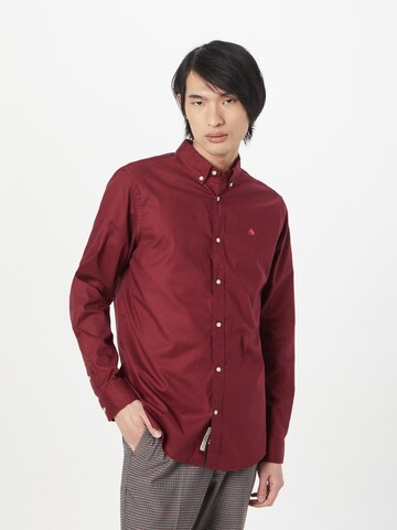 Coupe regular Chemise 'Essential' SCOTCH & SODA en rouge : devant