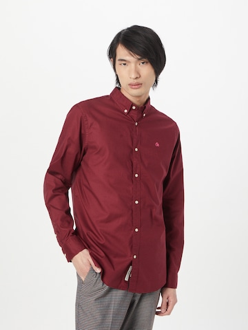 SCOTCH & SODA - Regular Fit Camisa 'Essential' em vermelho: frente