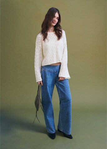 MANGO TEEN Wide leg Jeans 'Soft' in Blue