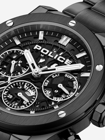 POLICE Uhr 'Knotty' in Schwarz