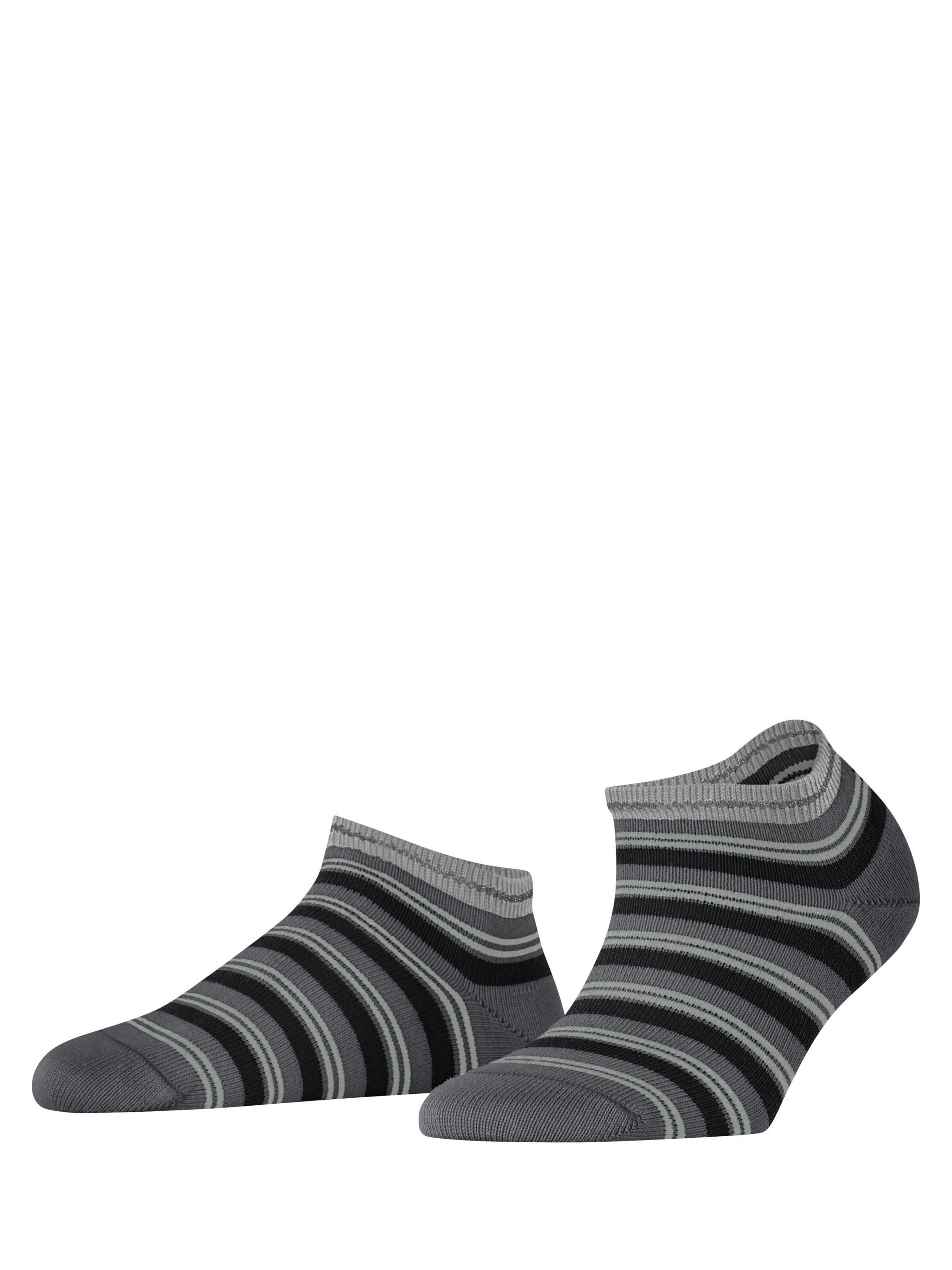 FALKE Füßlinge 'Smart Stripe'‌‌‌‌‌‌‌‌ in Schwarz: Vorderseite