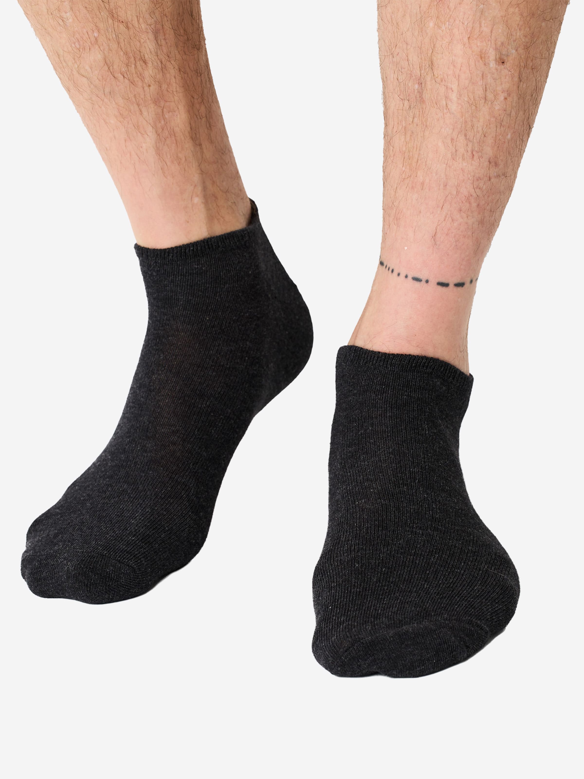Nur Die Socks ' Baumwolle Basic Unifarben ' in Grey: front