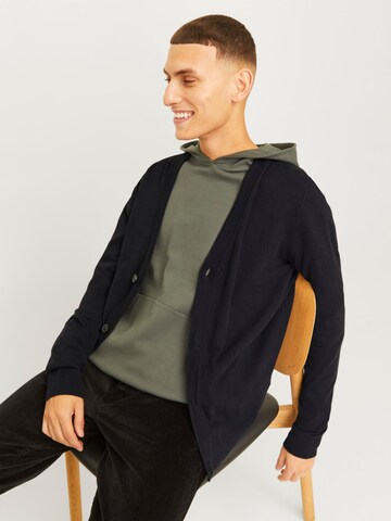 JACK & JONES Cardigan 'JJEEmil' i sort