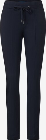 STREET ONE Slimfit Broek 'Bonny' in Blauw: voorkant