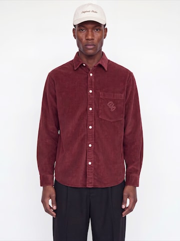 Chemise 'JORFREDERIKSBERG' JACK & JONES en rouge : devant