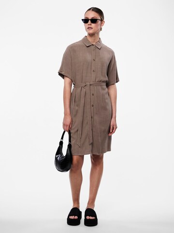 PIECES Shirt Dress 'VINSTY' in Brown