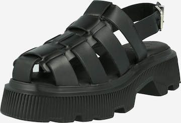 LÄST Strap Sandals 'Tammy' in Black: front