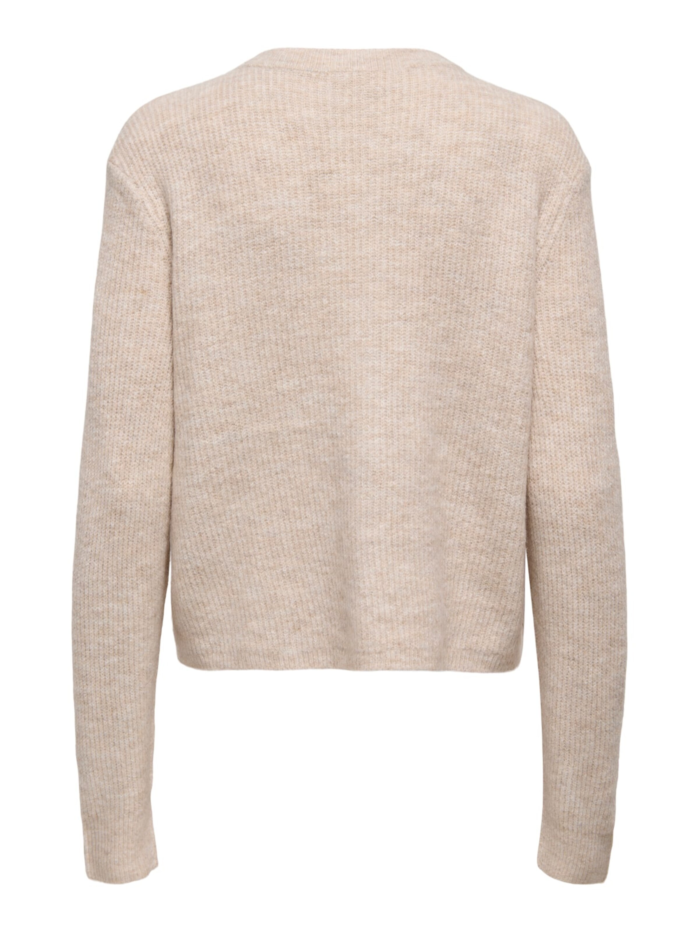 Jaqueline de Yong Gebreid vest 'Jolene' in Beige