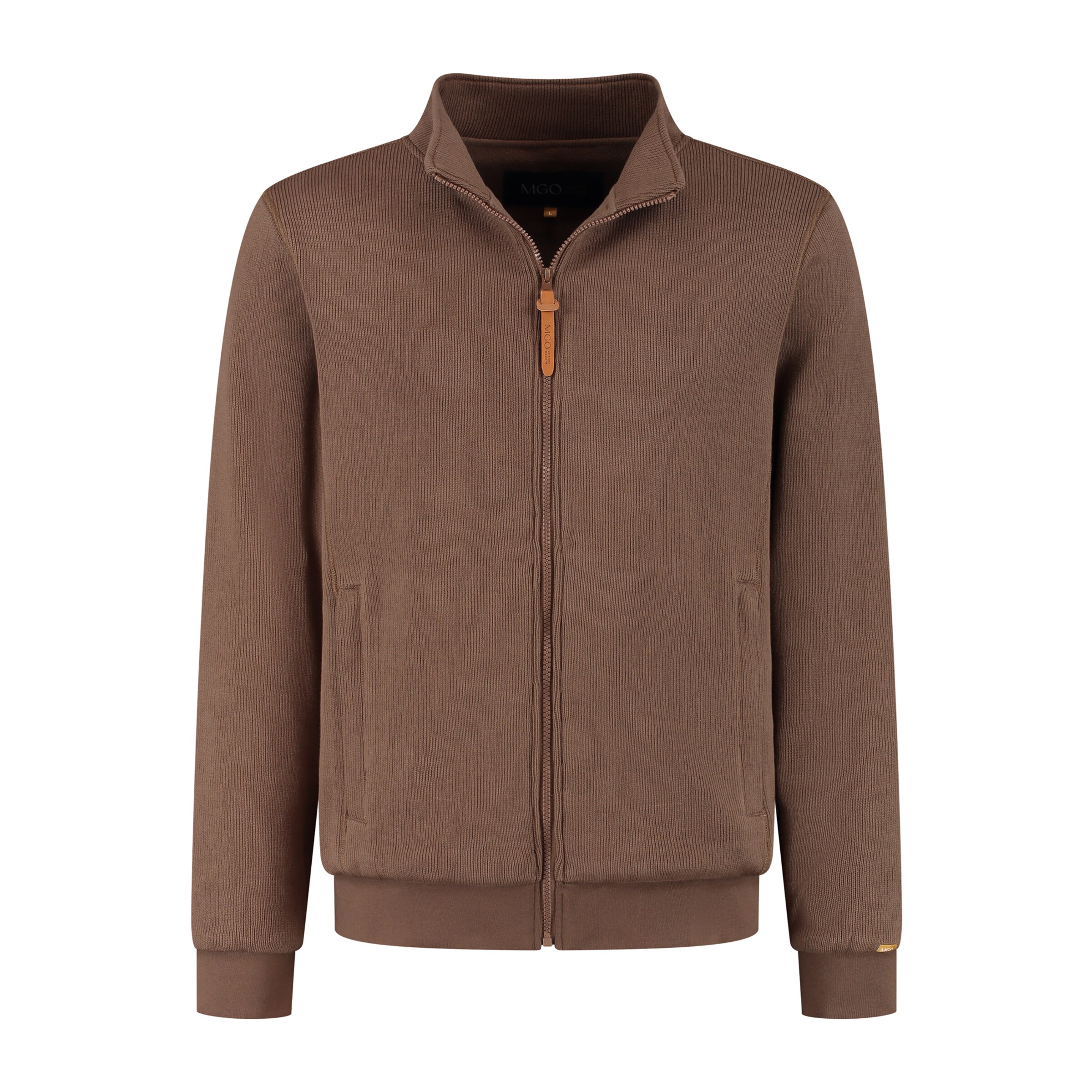 MGO Sweat jacket 'Kane' in Brown: front