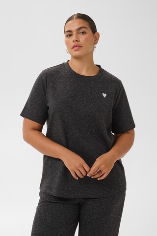KAFFE CURVE Shirt in Grijs: voorkant