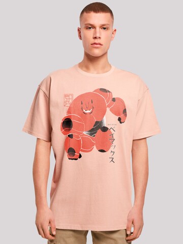 F4NT4STIC Shirt 'Big Hero 6 Baymax Suite Pose' in Roze: voorkant