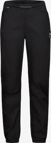 MAMMUT Tapered Outdoorhose 'Massone' in Schwarz: Vorderseite