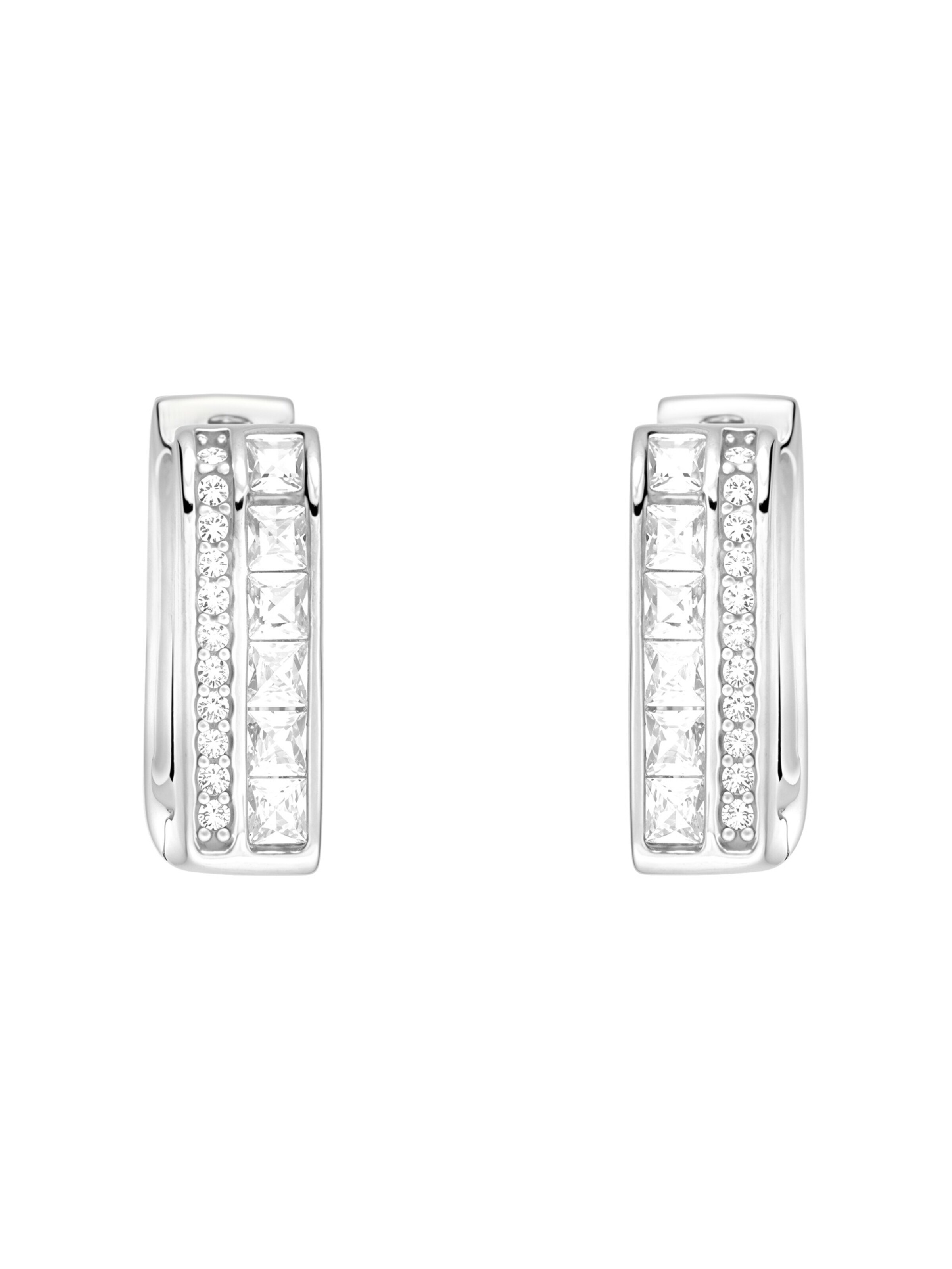 Sofia Milani Ohrringe 'Zirconia'‌‌‌‌‌‌ in Silber: Vorderseite