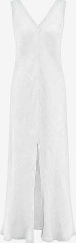 Abito 'Maxi Linen Dress with V Neck' di Haris Cotton in bianco: frontale