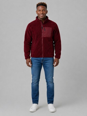 Derbe Fleece Jacket 'Kuschelby' in Red
