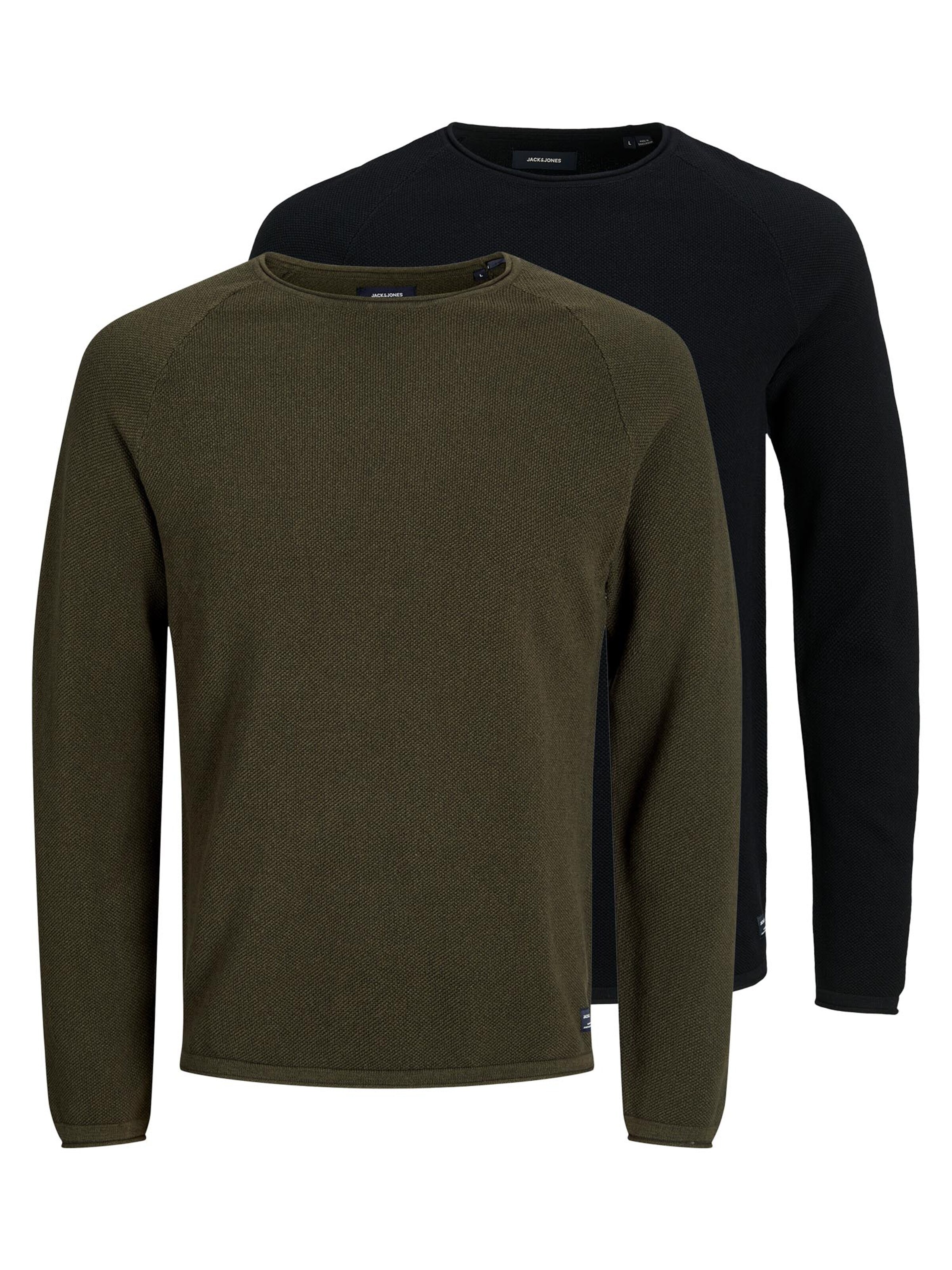 JACK & JONES Sweater 'Hill' in Green: front