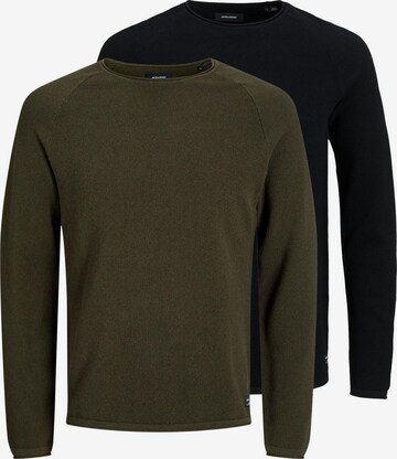 JACK & JONES Sweater 'Hill' in Green: front