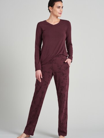 Pantalon de pyjama SCHIESSER en rouge