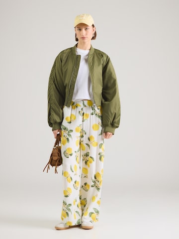 Hailys Wide leg Παντελόνι 'Ra44iney' σε κίτρινο
