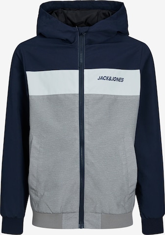 Jack & Jones Junior Φθινοπωρινό και ανοιξιάτικο μπουφάν 'Rush' σε μπλε: μπροστά