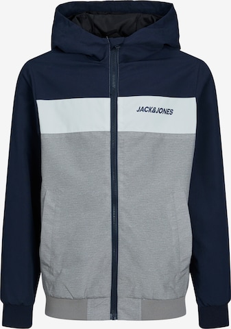 Jack & Jones Junior Демисезонная куртка 'Rush' в Синий: спереди