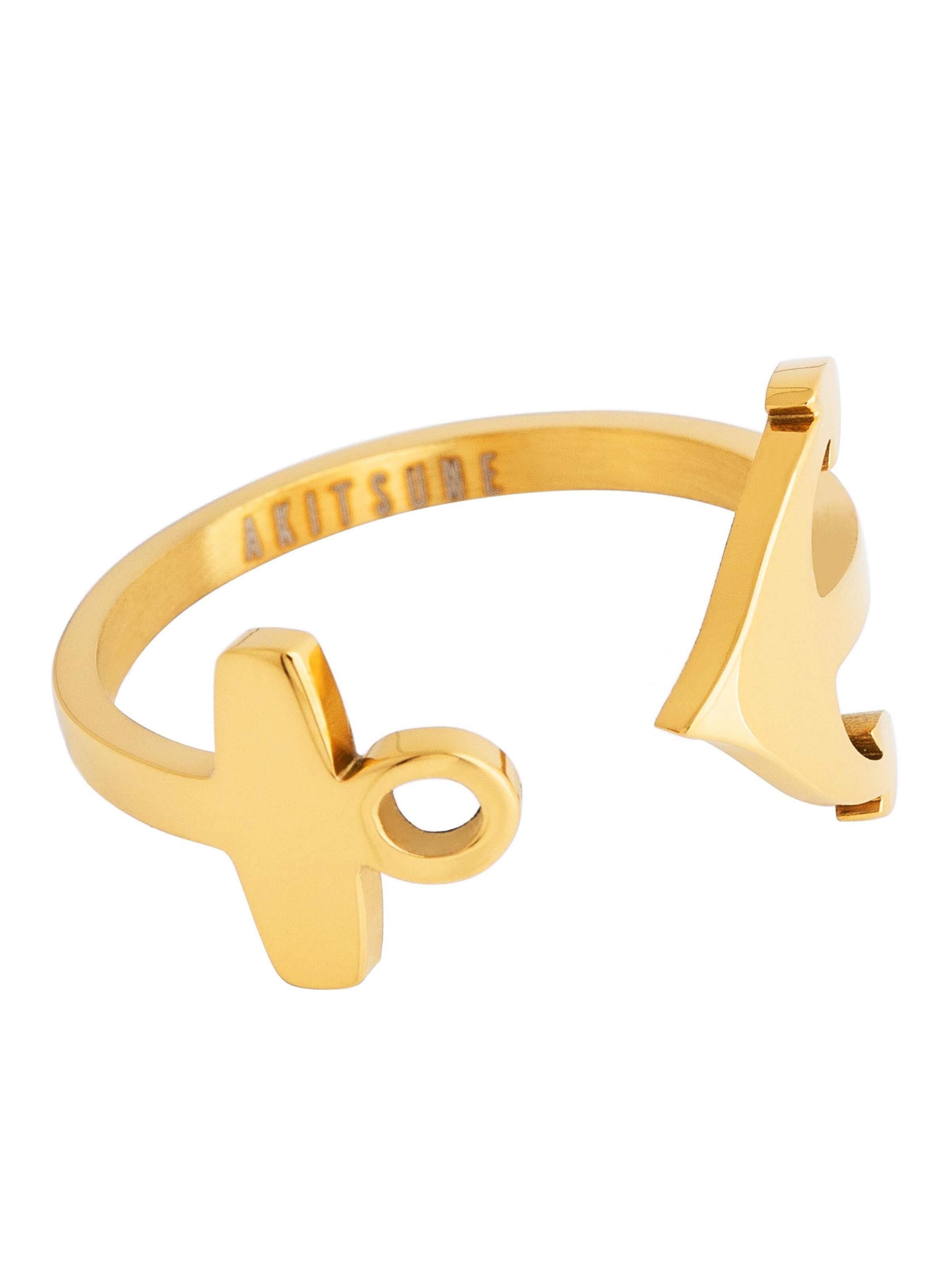 Akitsune Ring 'Anchor' in Gold