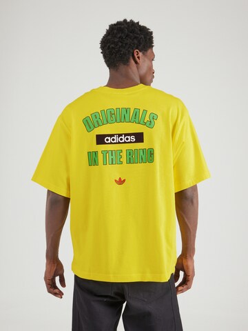 ADIDAS ORIGINALS - Camisa 'RING' em amarelo: frente