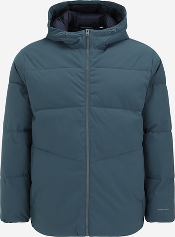 Jack & Jones Plus Зимняя куртка 'JJGLOBAL' в Синий: спереди