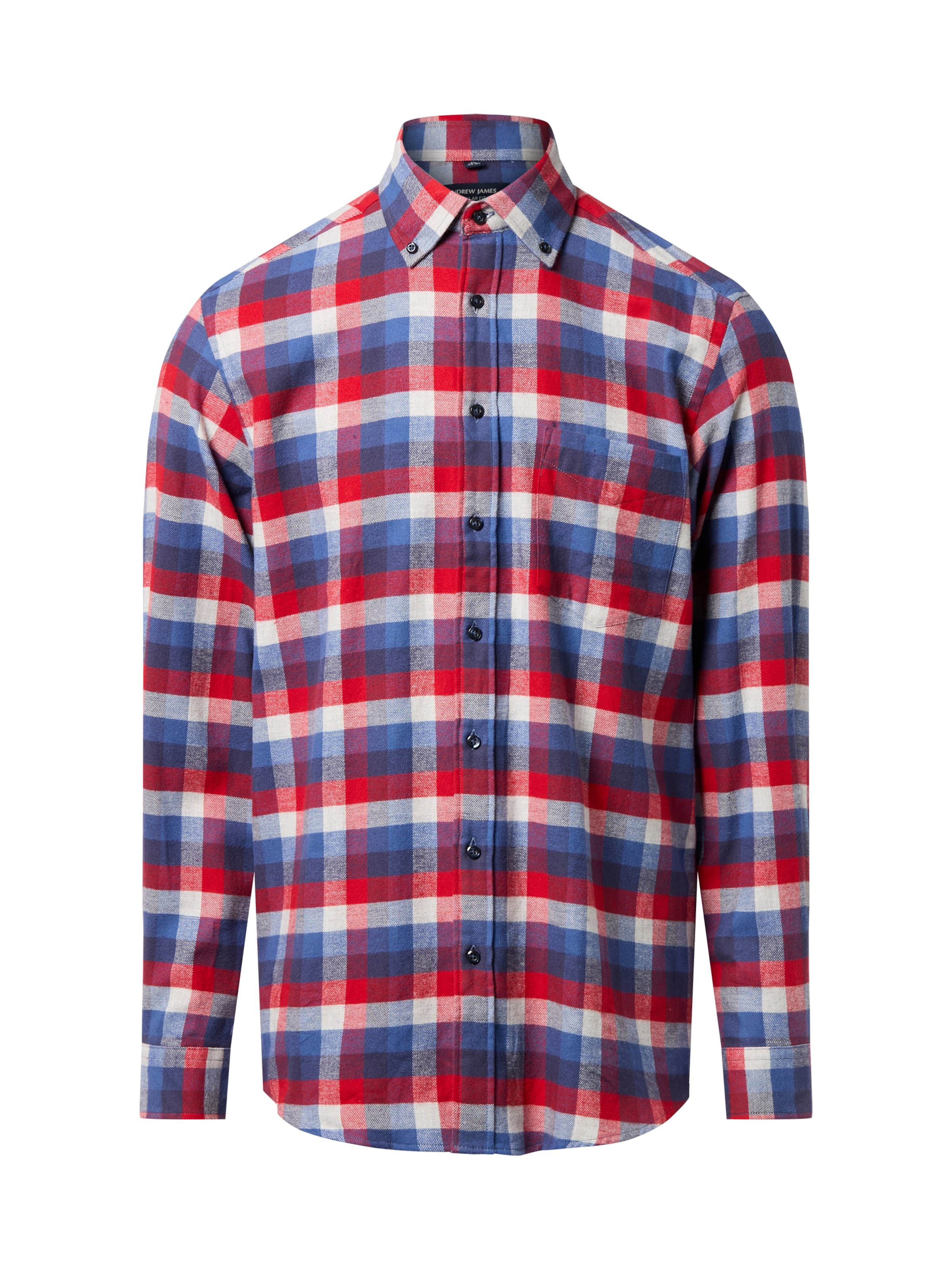 Andrew James Hemd in Blau: Vorderseite