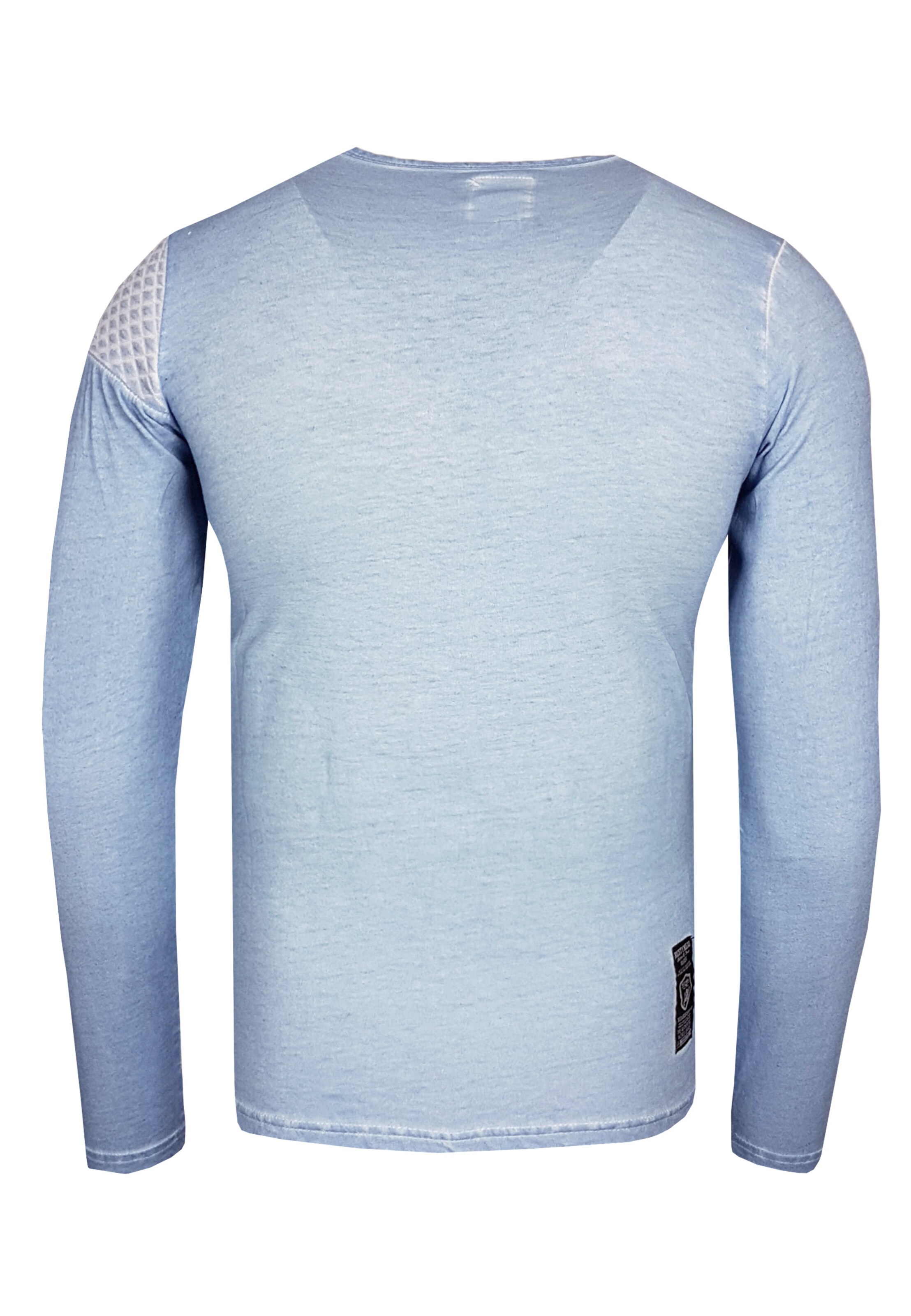 Männer Große Größen Rusty Neal Langarmshirt in Hellblau - UY80202 Männer Große Größen Rusty Neal Langarmshirt in Hellblau - UY80202