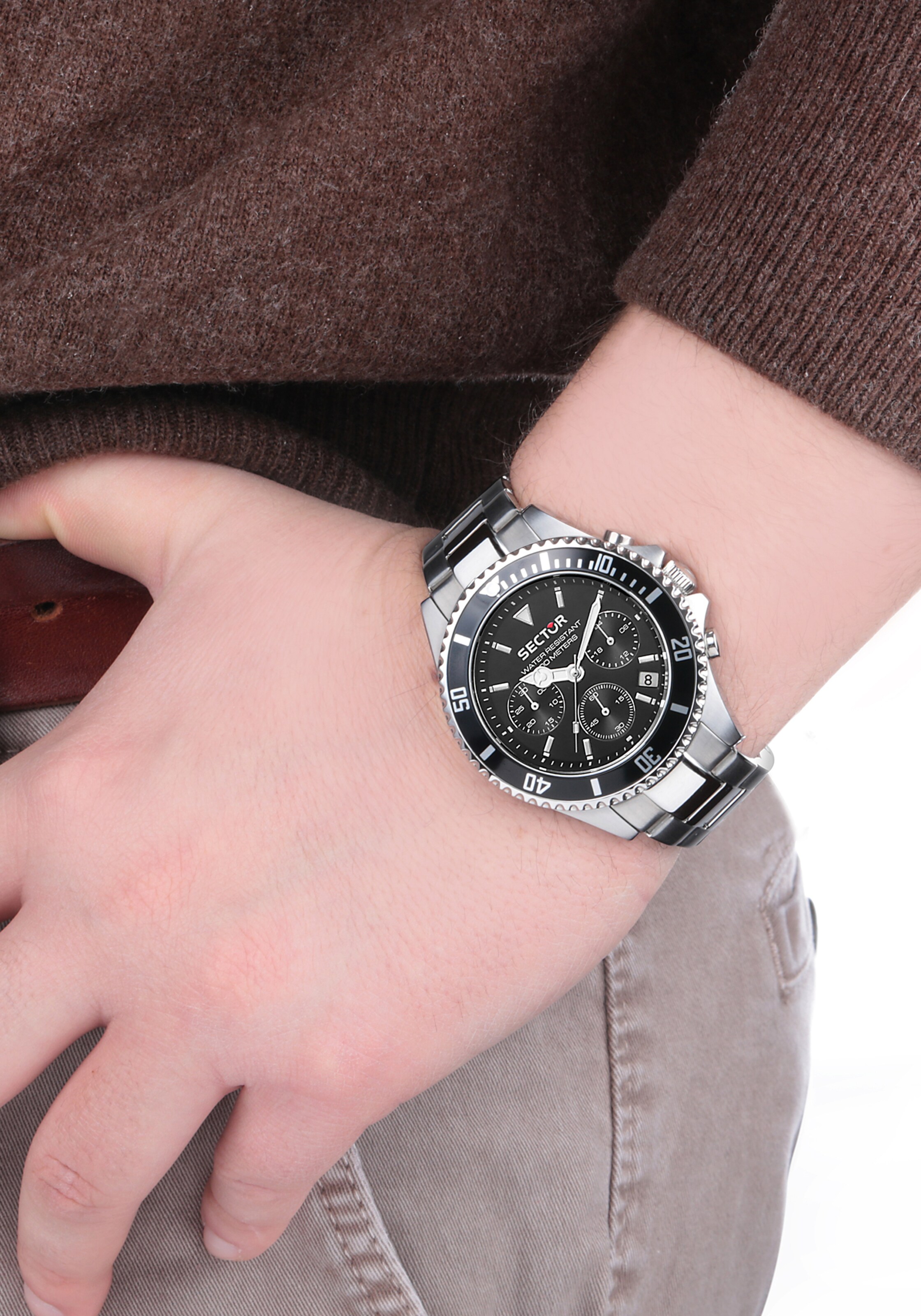 SECTOR Analog Watch in Silver