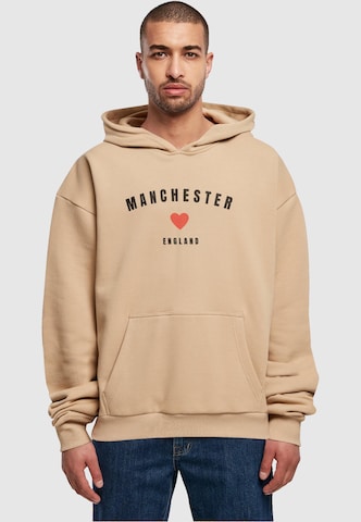 Merchcode Sweatshirt 'Manchester' in Beige: voorkant