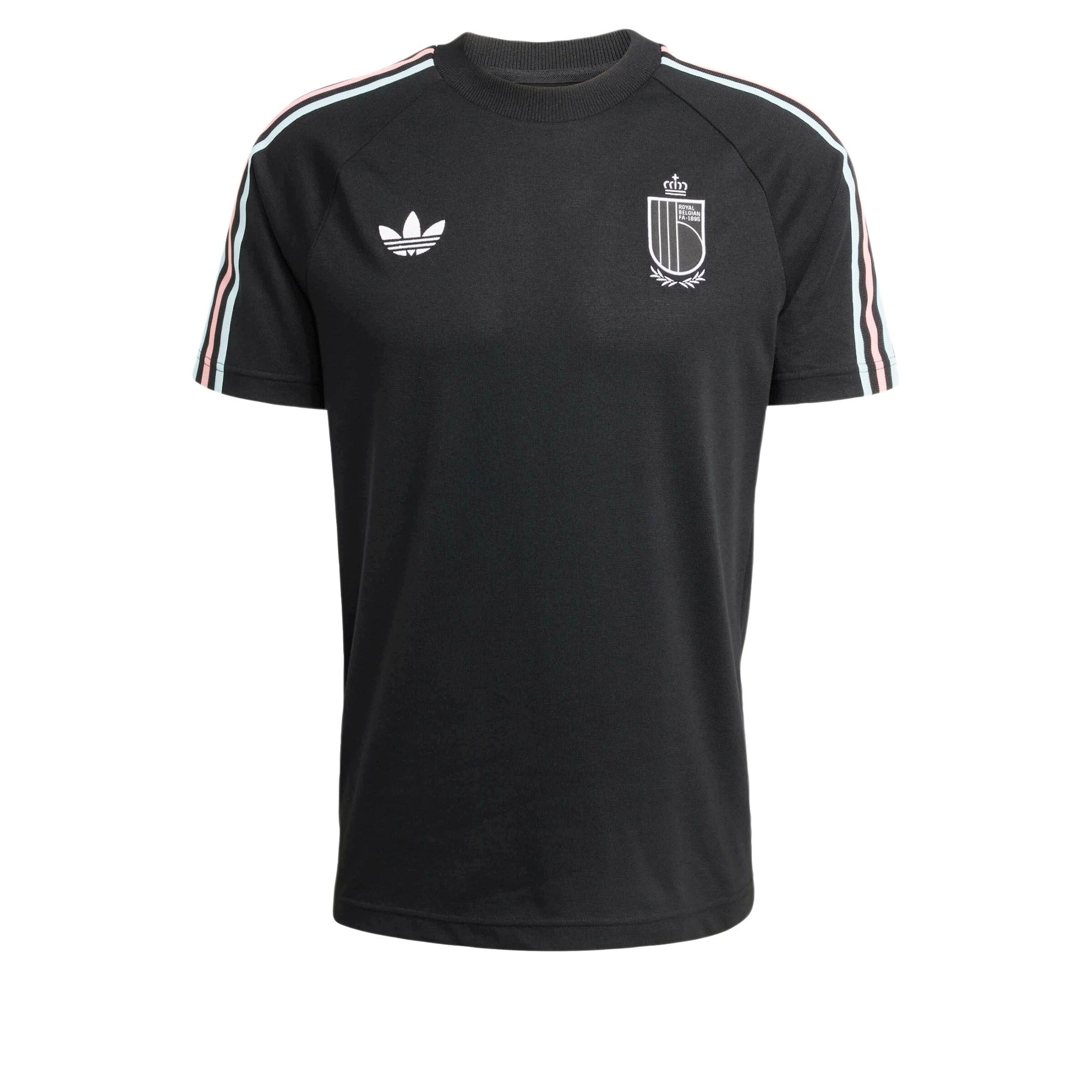 ADIDAS PERFORMANCE Funktionsshirt 'Belgien' in hellblau / rosa / schwarz / weiß, Produktansicht