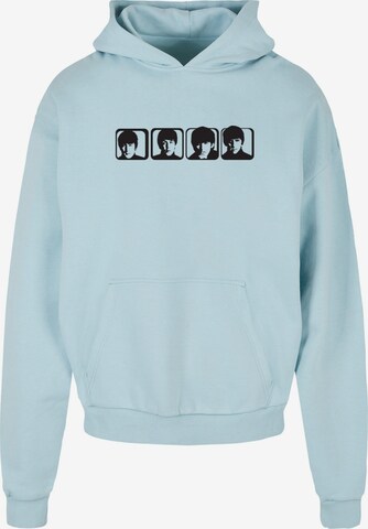 Merchcode Sweatshirt 'Beatles - Four Heads 2' in Blau: predná strana