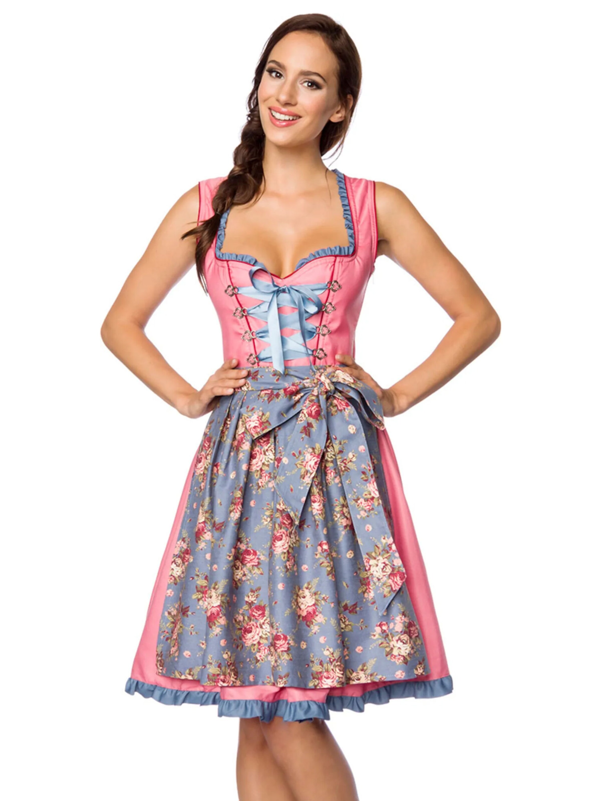 Dirndline Dirndl in Pink: front