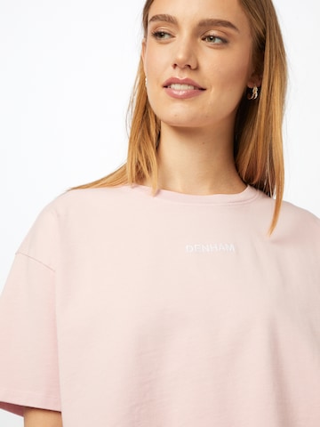 DENHAM Μπλουζάκι 'UPLANCE' σε ροζ
