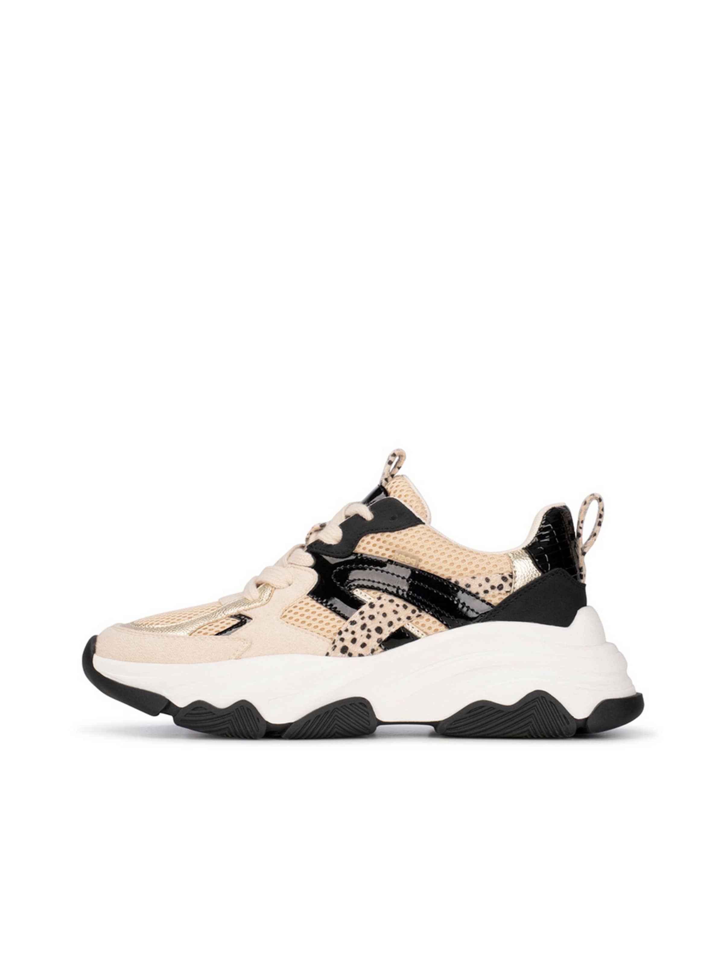 Baskets basses 'Gigi' POSH by Poelman en beige : devant