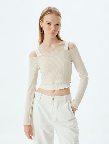 Koton Shirt in Beige: voorkant