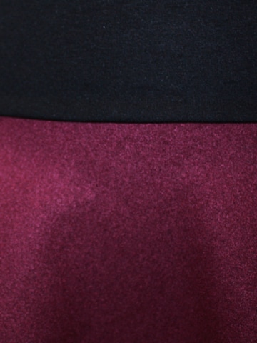dunkle design Skirt 'Loden Uni' in Red