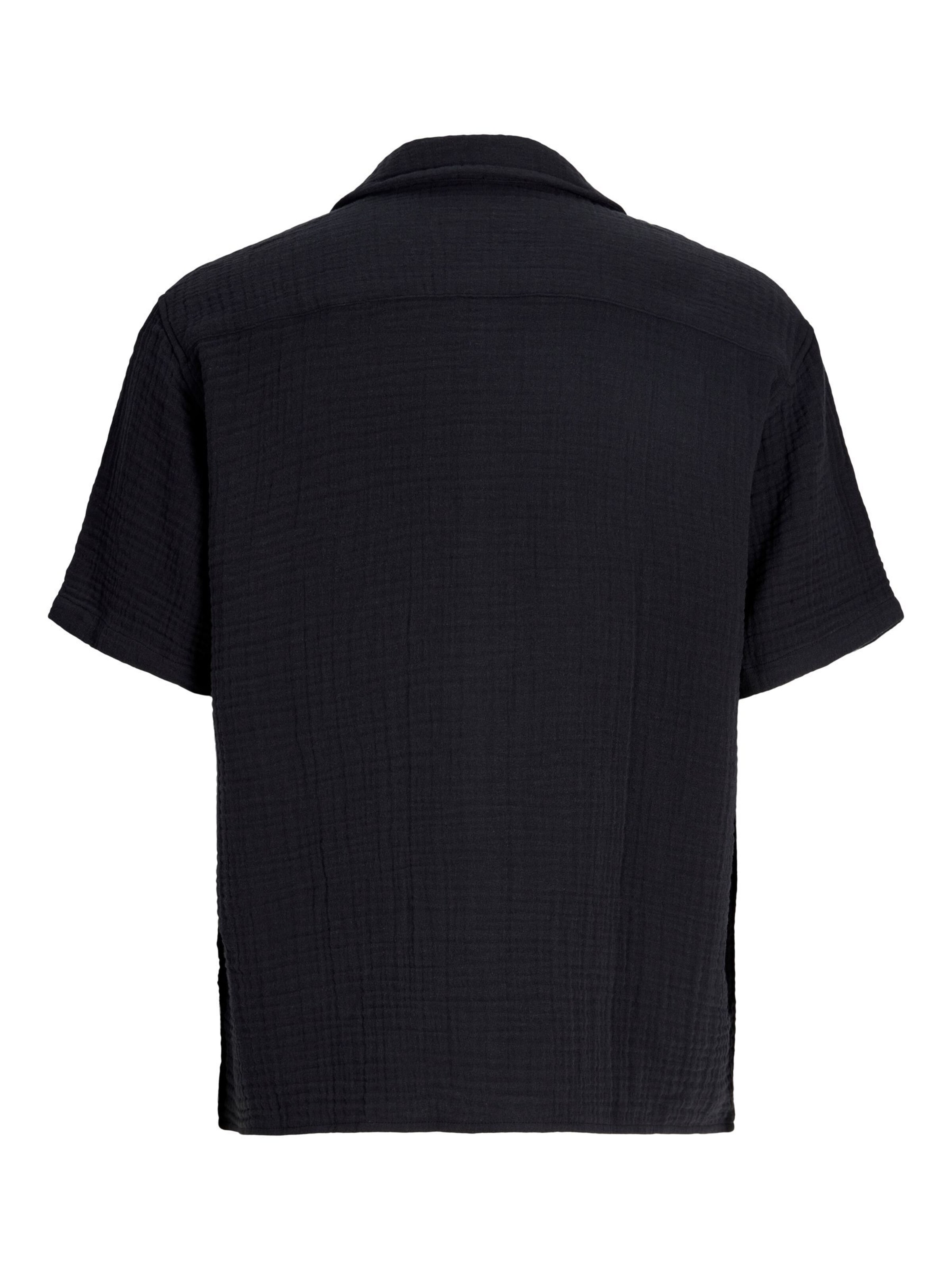 aprel Comfort fit Button Up Shirt in Black