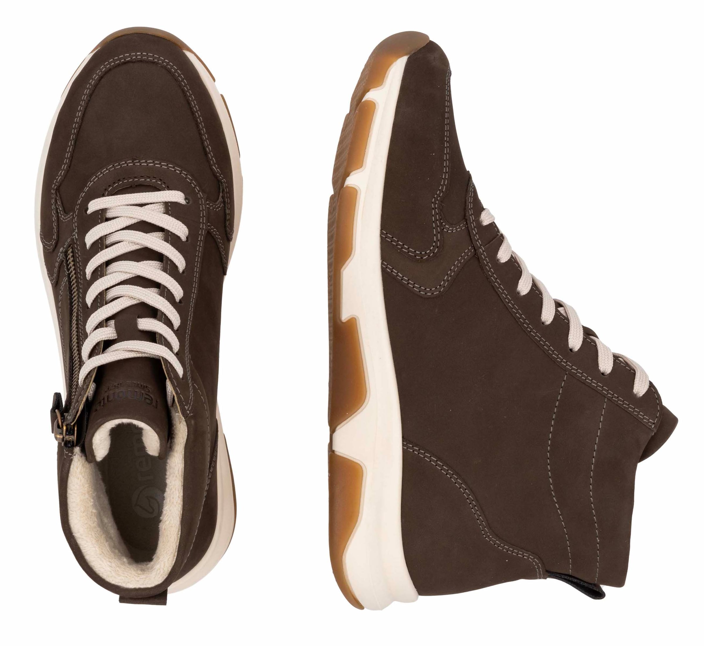 Bottines à lacets REMONTE en marron