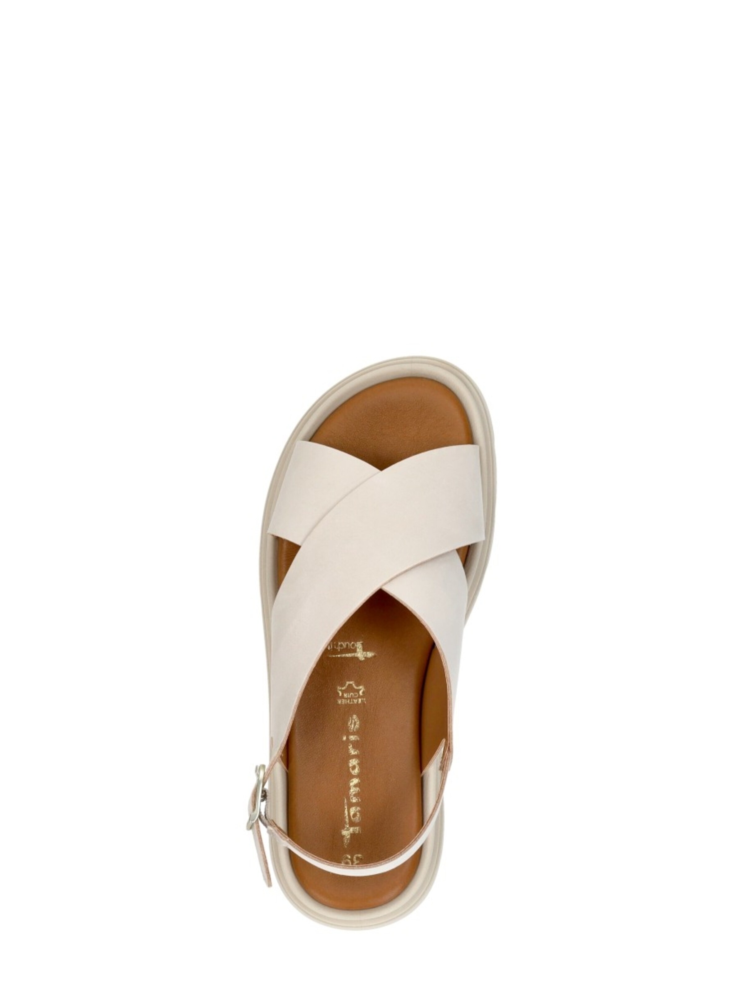 Sandales 'Sandalen Plat' Tamaris en blanc