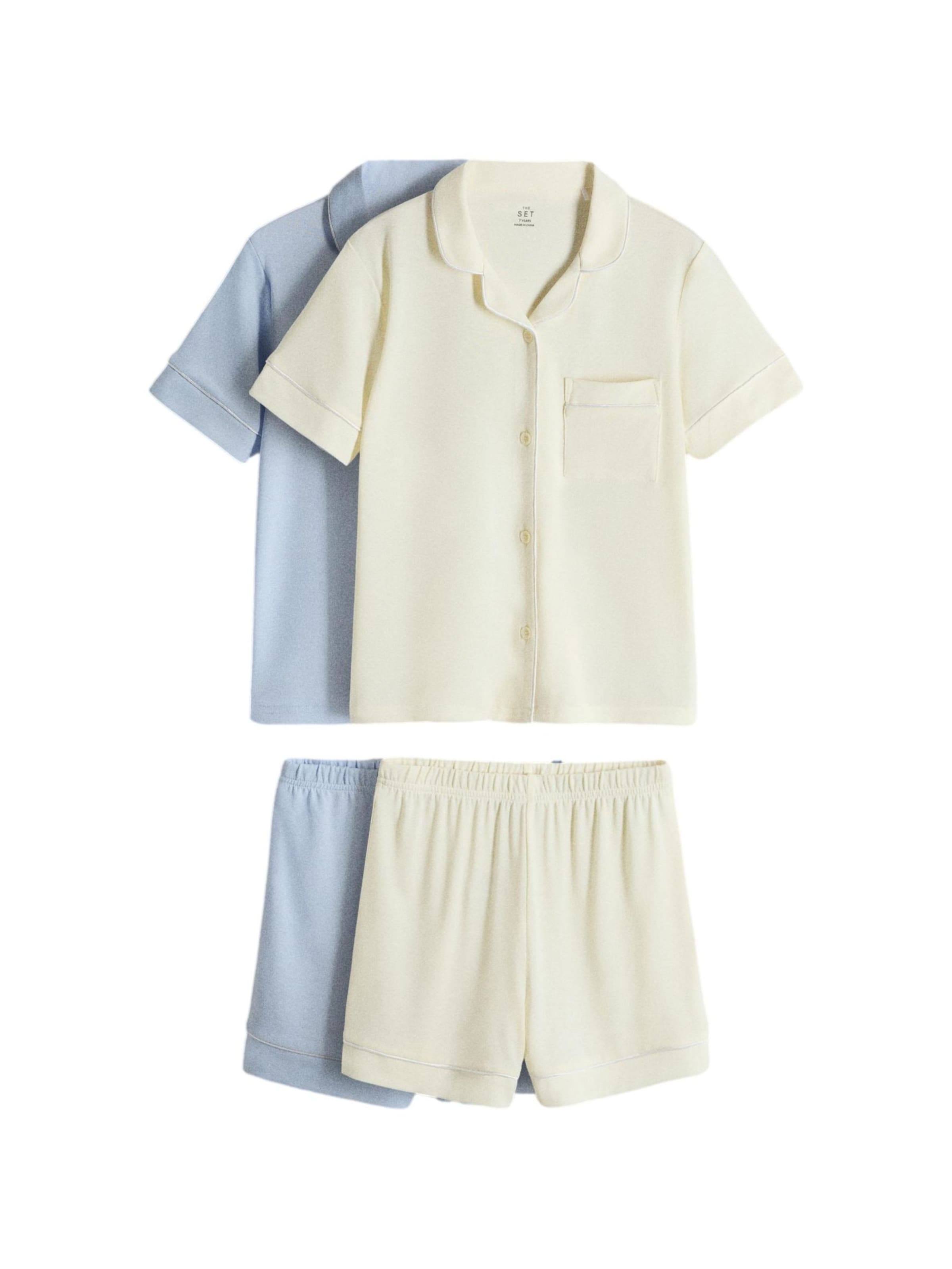 The Set Nachtkledij in Blauw: voorkant